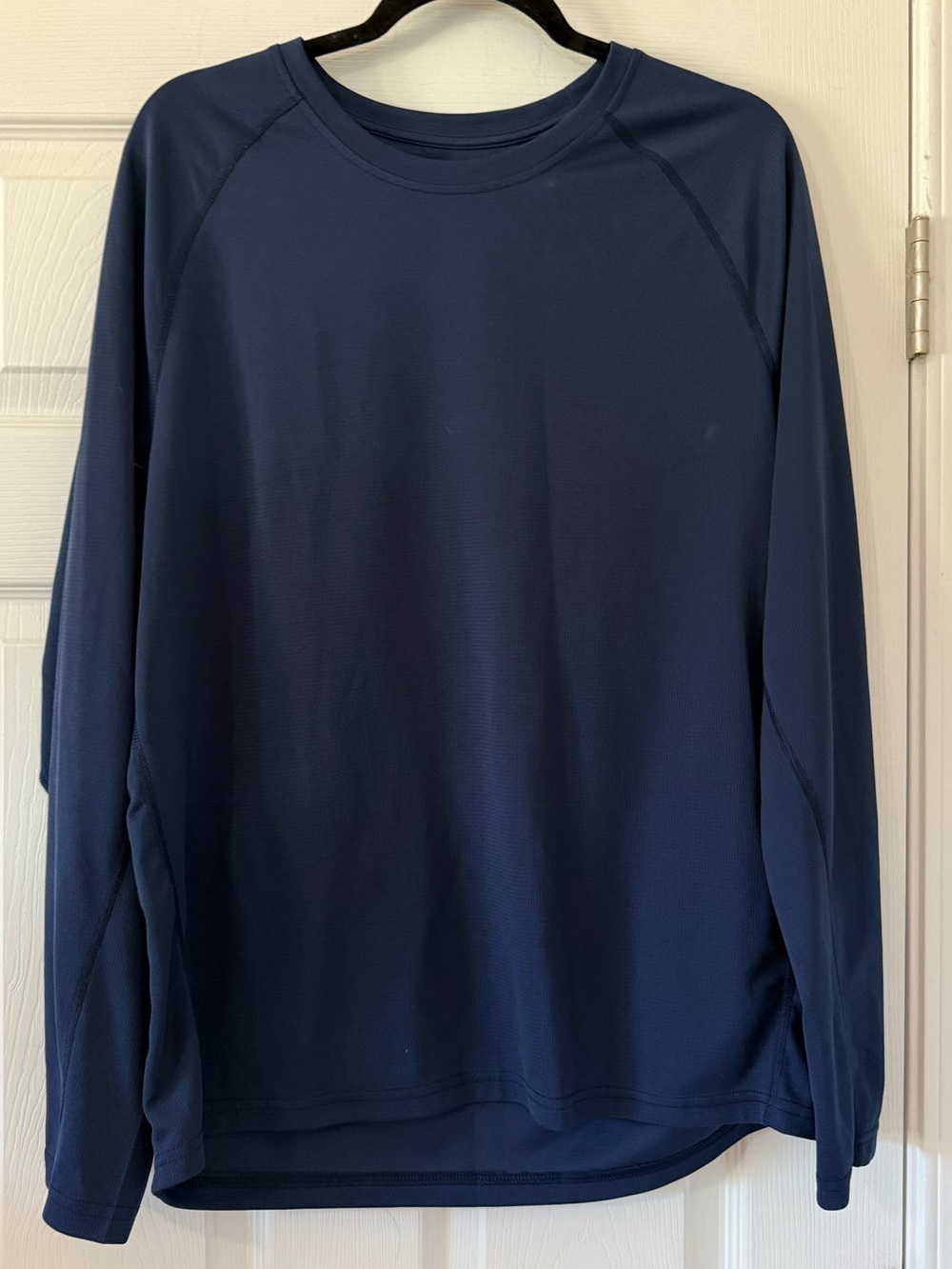 Men’s Ideology Navy Blue Activewear Long Sleeve Top- Large